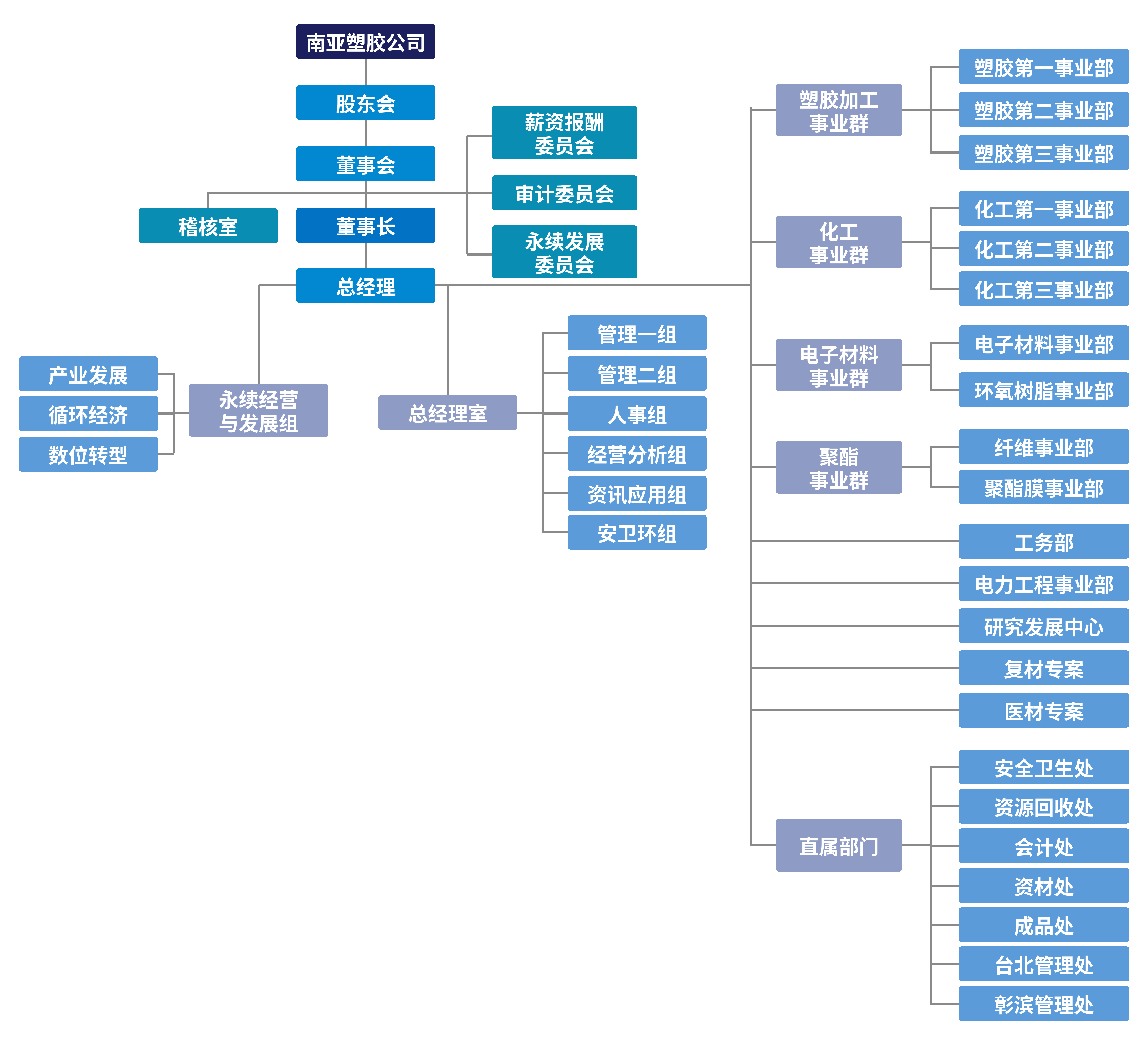 南亚公司组织结构